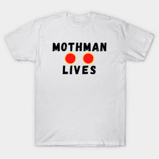 Mothman Lives - Black T-Shirt